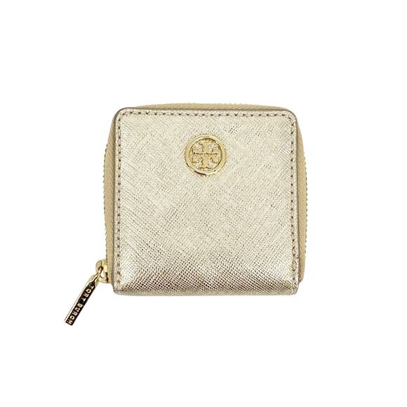 TORY BURCH Zip Coin Case in Gold - Picture 1 of 7